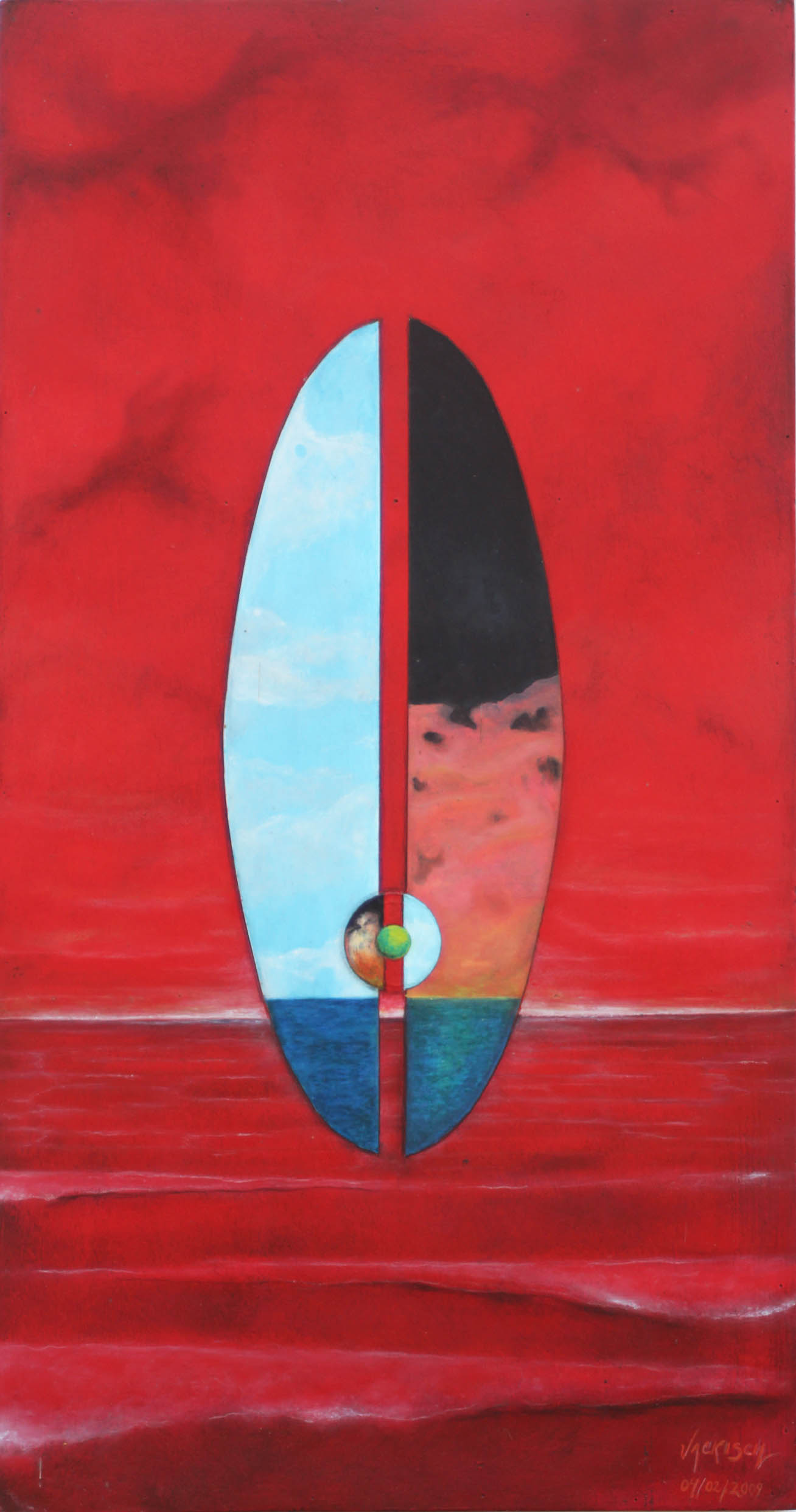 Pintura 0,76 x 0,40 Capa de Vida axel jackisch